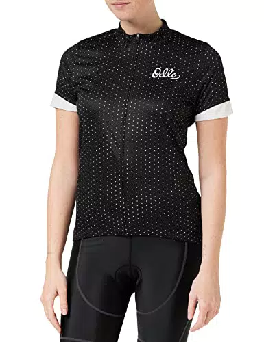 Odlo Damen Radtrikot mit Reißverschluss und Print ESSENTIALS