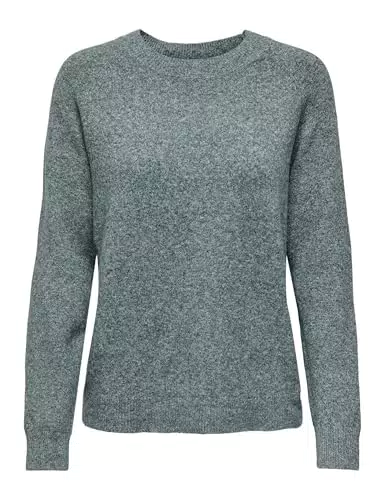 ONLY Basic Strickpullover Langarm Rundhals ONLRICA für Damen