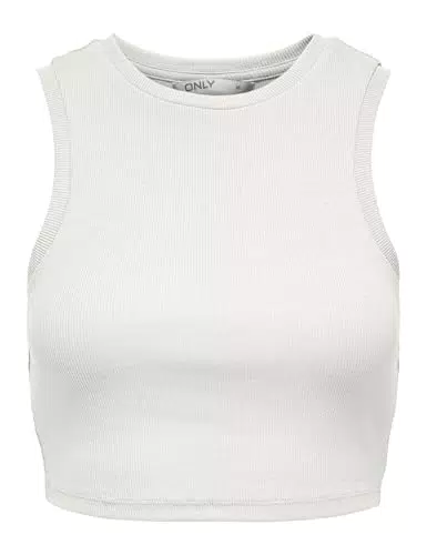 ONLY Cropped Tank Top Einfarbiges Basic Set ONLVILMA für Damen