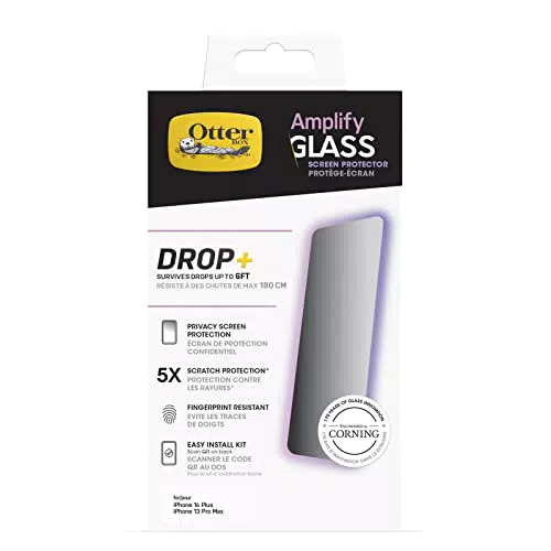 OtterBox Amplify Privacy Glass Displayschutz für iPhone 14 Plus / iPhone 13 Pro Max