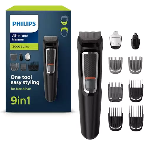 Philips Multigroom Series 3000 MG3740/15 – 9-in-1 für Gesicht und Haare