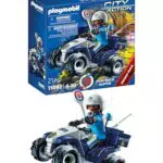 PLAYMOBIL Polizei-Speed Quad mit Rückzugsmotor für Kinder ab 4 Jahren