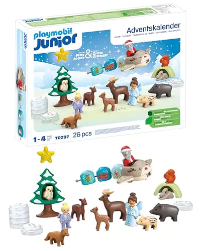 PLAYMOBIL JUNIOR Adventskalender für Kinder ab 1 Jahr – nachhaltiger Spielspaß