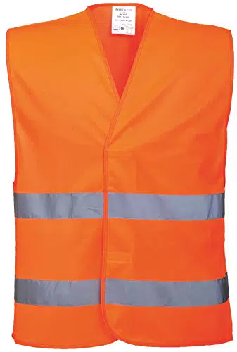 Portwest Warnschutzweste mit zwei Reflexstreifen, Modell C474ORR