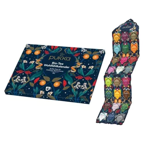 Pukka Tee Adventskalender 2024 – Bio Tee Geschenkset ohne Milch und Schokolade