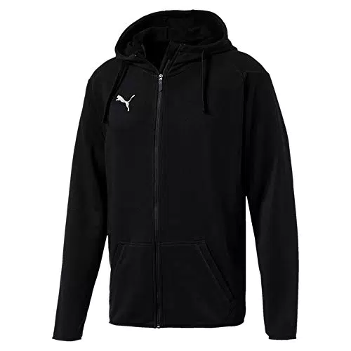 PUMA Herren LIGA Casual Hoody Jacket Jacke, Puma Black-Puma White