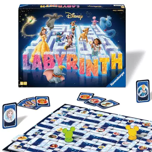 Ravensburger Labyrinth – Familienspiel-Klassiker für 2-4 Spieler ab 7 Jahren