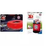 Ravensburger 3D Puzzle Allianz Arena bei Nacht & Utensilo FC Bayern München