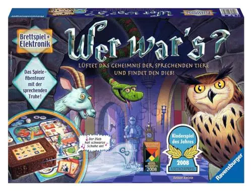 Ravensburger Wer war's? – Gesellschafts- und Familienspiel für 2-4 Spieler