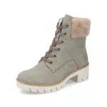 Rieker Damen Schnürstiefeletten - Modell X5718 - Grün - Größe 6.5