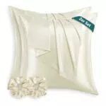 RUIKASI Satin Kissenbezug 80x80 cm – Weicher Kissenbezug für Haar und Haut