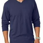 Runcati Herren Langarmshirt V-Ausschnitt mit Tasche - Bequem und stilvoll