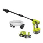 RYOBI 18 V ONE+ Akku-Mitteldruckreiniger RY18PW22A-125 mit 3-in-1 Düse und Akku