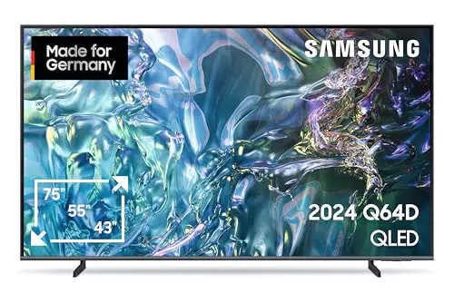Samsung QLED 4K Fernseher GQ43Q64DAUXZG mit Quantum Prozessor Lite und Smart TV
