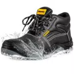 SHAMTCH S3 Sicherheitsschuhe Herren mit Stahlkappe und wasserdichtem PU-Leder