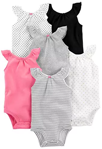 Carter's Unisex Baby Bodysuits ohne Ärmel, Frühchen-Größe