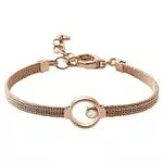 Skagen Damen Edelstahl Mesh Armband ELIN, 16, 5 cm Länge