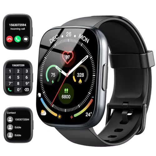 Smartwatch Fitness Tracker für Herren und Damen, 1,95" HD Touch, IP68 wasserdicht