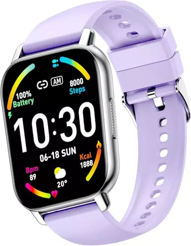 Smartwatch mit Telefonfunktion und integriertem Fitness-Tracker 1,85"