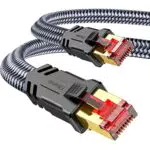 SNOWKIDS Cat 8 Ethernet Kabel 40Gbps 2000MHz S/FTP RJ45 für PS5 und Router