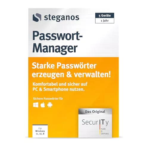 Steganos Passwort-Manager 2024 – Starke Passwörter sicher verwalten und nutzen