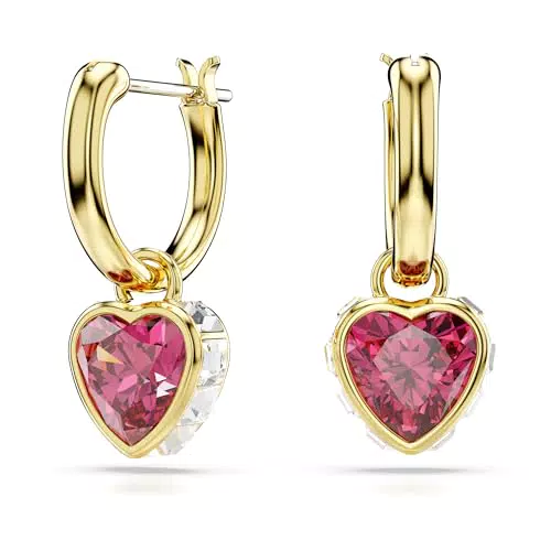 Swarovski Chroma Ohrhänger mit Herz-Motiv und strahlenden Kristallen