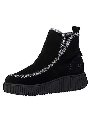 Tamaris Damen Boots aus Leder gefüttert für den Winter