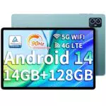 Teclast M50 Tablet 10 Zoll, 14GB RAM, 128GB ROM, 4G LTE, Android 14, Octa-Core