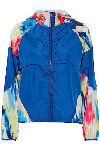 THEJOGGCONCEPT JCIDA Damen Windbreaker Übergangsjacke mit Kapuze und Gummizug