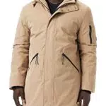 TOM TAILOR Denim Herren Parka mit Kapuze 1032431, 10415 - Dusty Olive Green