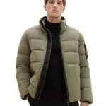 TOM TAILOR Herren Puffer-Jacke mit abnehmbarer Kapuze
