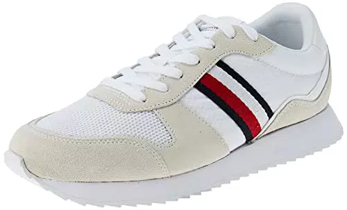Tommy Hilfiger Herren Runner Evo Mix Sneakers für Sport und Freizeit