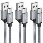 Samsung USB-C Kabel für Galaxy S24, S22, S10, A13, A55, A35, Pixel, iPhone 15