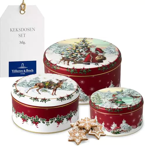 Villeroy & Boch Winter Collage Keksdosen Set für Weihnachtsgebäck