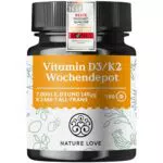 Vitamin D3 K2 Wochendepot - Hochdosierte vegane Tabletten für optimale Gesundheit