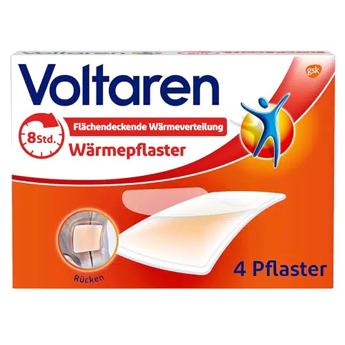 Voltaren Wärmepflaster für langanhaltende Schmerzlinderung bei Rücken- und Nackenschmerzen