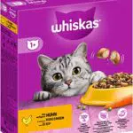 Whiskas Adult Trockenfutter Huhn - Katzentrockenfutter für erwachsene Katzen