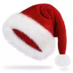 xmasell Nikolausmütze für Erwachsene – Plüsch Weihnachtsmütze für die Feier