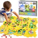 Cars Autorennbahn Spielzeugauto für Kinder ab 2 Jahren – DIY-Puzzlebahn Geschenk