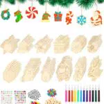 Wooden Christmas Ornaments zum Bemalen – Weihnachtsbaum Baumschmuck