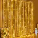Lichtervorhang Bigwhale 2x2m mit 200 LED für Ramadan, Hochzeit, Party und Weihnachten