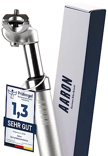 AARON Federsattelstütze 31,6 mm Durchmesser, 350 mm Länge für E-Bike und MTB
