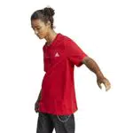 adidas Herren Essentials Single Jersey T-Shirt mit gesticktem Logo