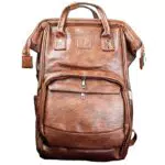 Kids United® Wickeltasche – Vegan Leder Wickelrucksack mit Multifunktionstaschen