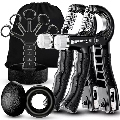 ALMAH Handtrainer Set – Einstellbarer Widerstand für Griffkraft und Stressabbau