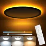AmazeFan LED Deckenleuchte Dimmbar 24W mit Fernbedienung und Nachtlicht