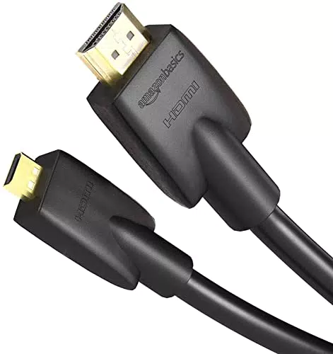 Amazon Basics Hochgeschwindigkeits-Micro-HDMI-Kabel 1.83 m, neuester Standard