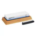 Amazon Basics Messerschärfstein doppelseitig 1000/6000 mit rutschfester Unterseite