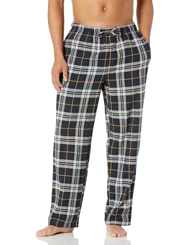 Amazon Essentials Herren Pyjamahose aus Flanell im Karomuster