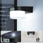 ANKBOY LED Solar Wandleuchte mit Bewegungsmelder, IP65 wasserdicht für Außenbereiche
